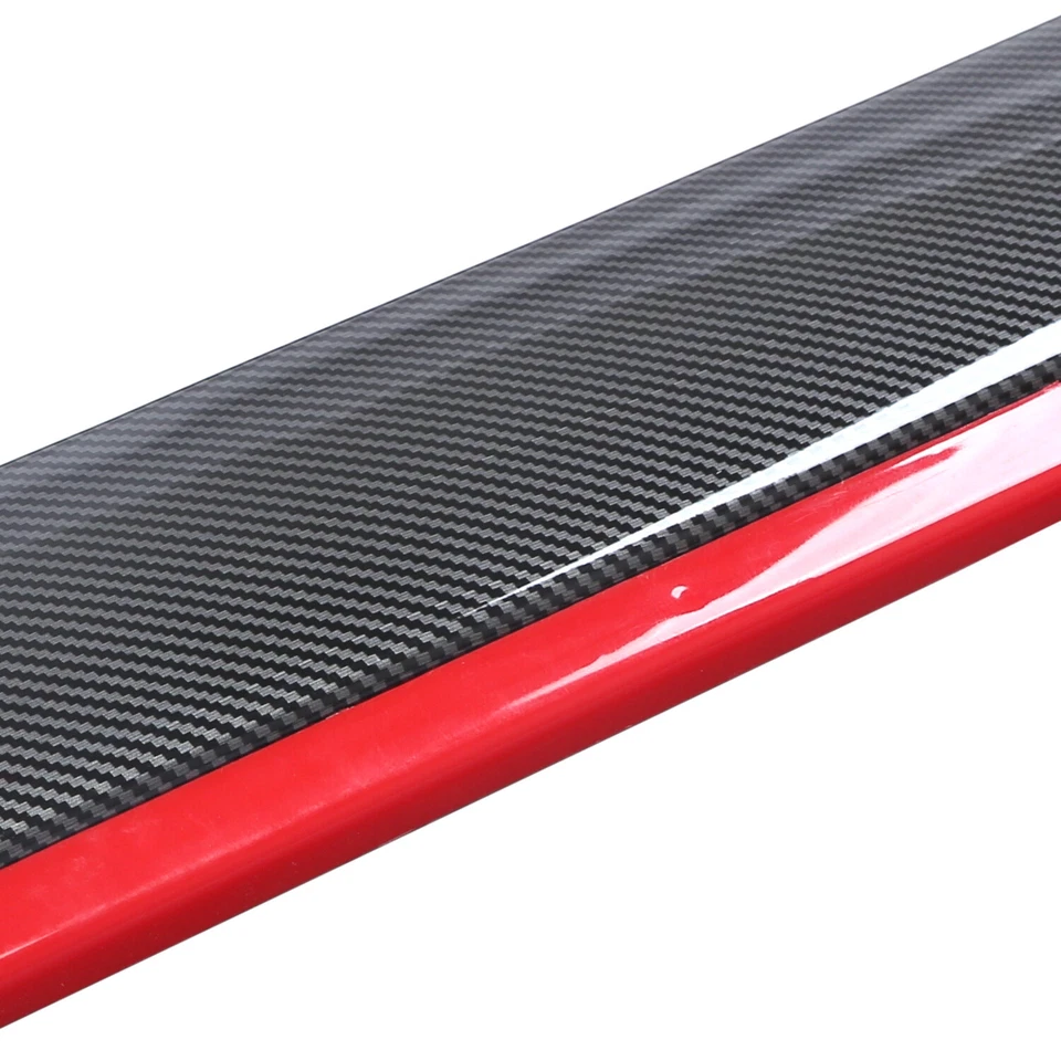 Carbon Fiber Look 86.6" Side Skirt Extension Spoiler Splitter For Kia Optima Foto 4 de 4