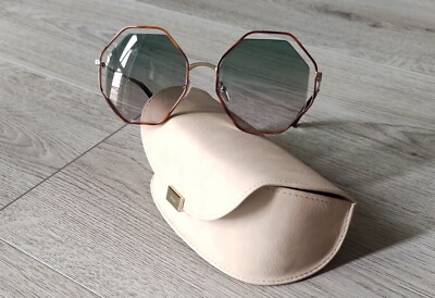 Chloé Poppy Octagonal sunglasses for women green to pink