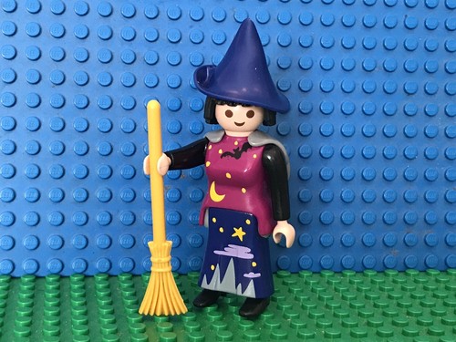 Cape Playmobil Grise Bombée Pour Sorcière - Occasion - Accessoire Figurine