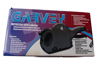 Garvey 1910 Pricing Gun Labels - 16 Rolls White Blank Labels For Monarch 1110 & Garvey 1910