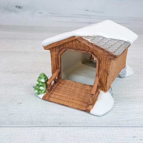 Vintage Dept 56 Heritage Snow Village Covered Bridge Porcelain Figure 6531-5 - Picture 3 of 7