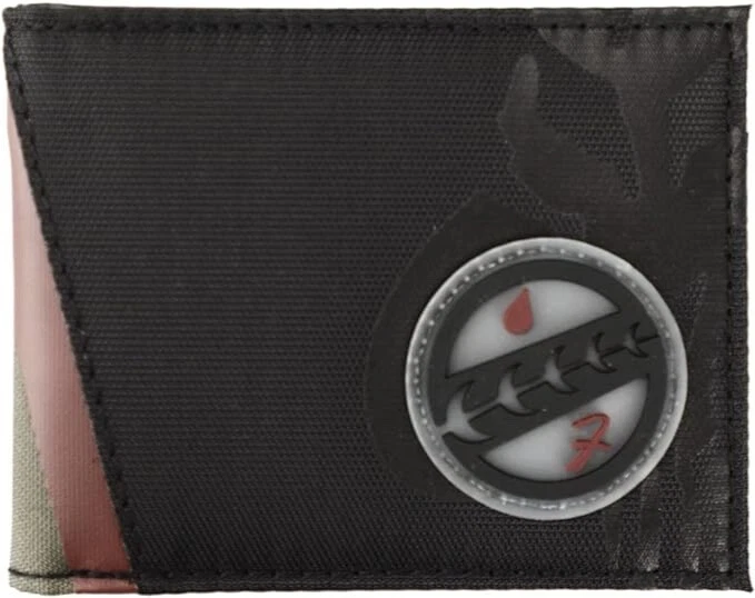 Bioworld Star Wars Boba Fett Nylon Bifold with Zipper and Rubber Patch - Image 2 of 4