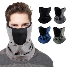 Polar Fleece Neck Warmer Windproof Winter Neck Gaiter Cold Weather Face Mask US