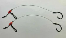 2Pcs Heavy Duty Drum Rig 1/0-9/0 Circle Hook Fish Finder Yo-Zuri TopKnot Catfish