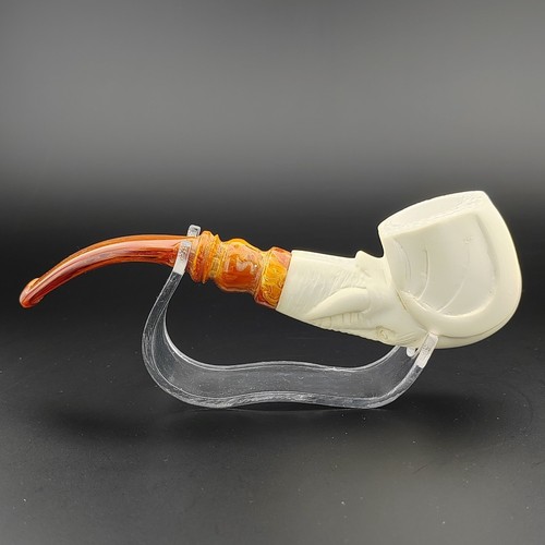 Elephant Meerschaum Pipe,With Case,Block Meerschaum Pipe,Unique Meerschaum Pipes - Picture 5 of 10