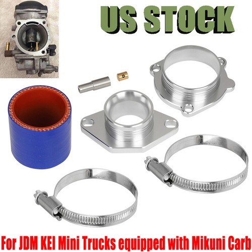 Motorcycle Carb Adapter For JDM KEI Cushman White Truck Mitsubishi Minicab CV40 - Picture 1 of 9