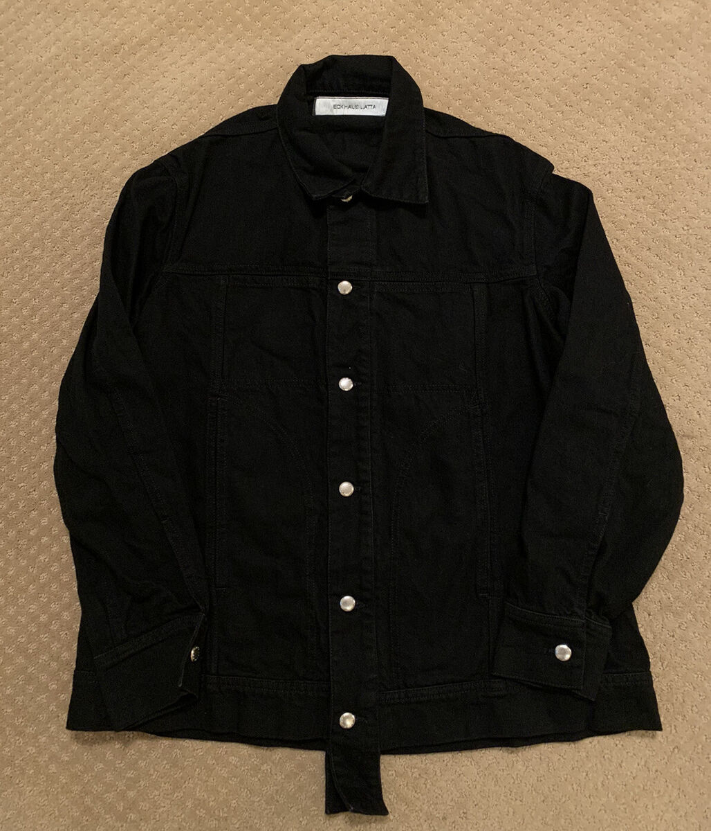 Eckhaus Latta New Denim Jean Jacket Black Small | eBay Eckhaus Latta New Denim Jean Jacket Black Small | eBay