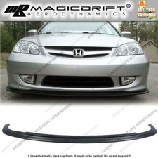 For 04-05 Honda Civic A-spec Jdm Style Front Bumper Chin Spoiler Lip Urethane Pu