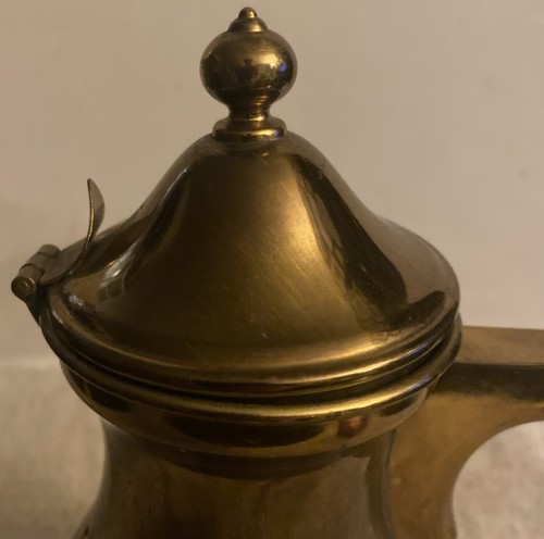 VTG Kyusu Style Brass Japanese 8" X 4.5” X 7.5” Teapot w Wood Side Handle Japan - Picture 15 of 19