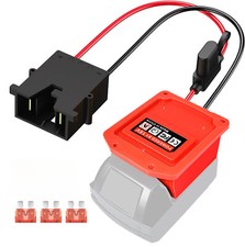For Power Wheel Adapter for Milwaukee 18V with 12AWG Fuse Wire For 12V Kids Car