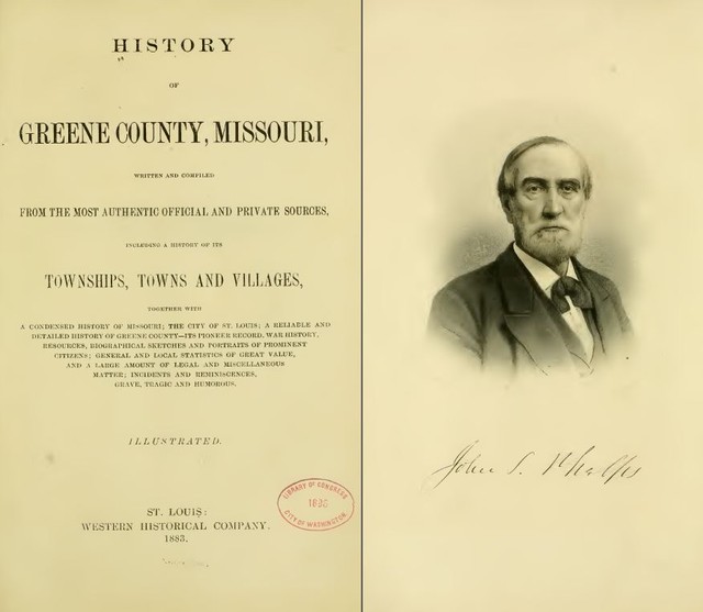1883 GREENE County Missouri MO, History and Genealogy Ancestry Family