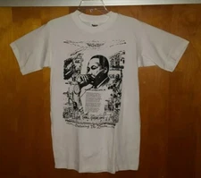 MARTIN LUTHER KING Jr. ~ Free at Last Uni sex T-Shirt Size M (See Measurements)