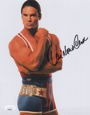 American Gladiators 8x10 photo of Nitro signed by Dan Clark JSA COA