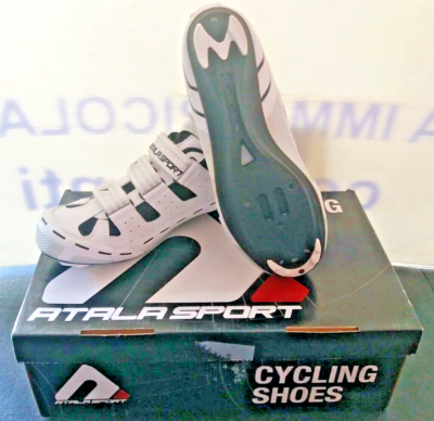 SCARPE BICI CORSA ATALA SPORT RACE AS50 BIANCO CICLISMO TG 38