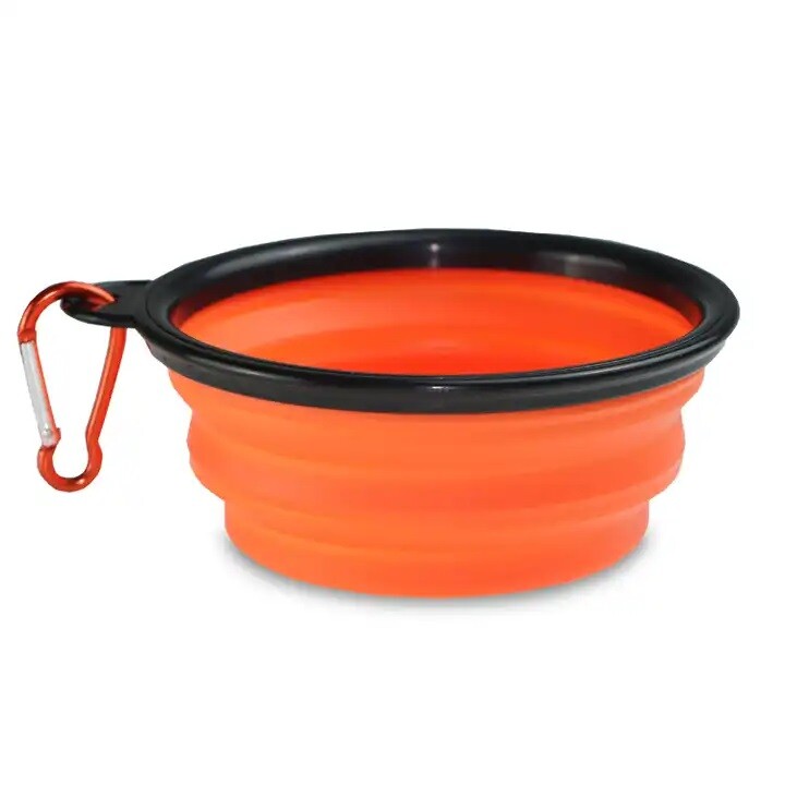 Collapsible Portable Dog Bowls 12oz Travel Dog Food Container Cat Pop Up Water