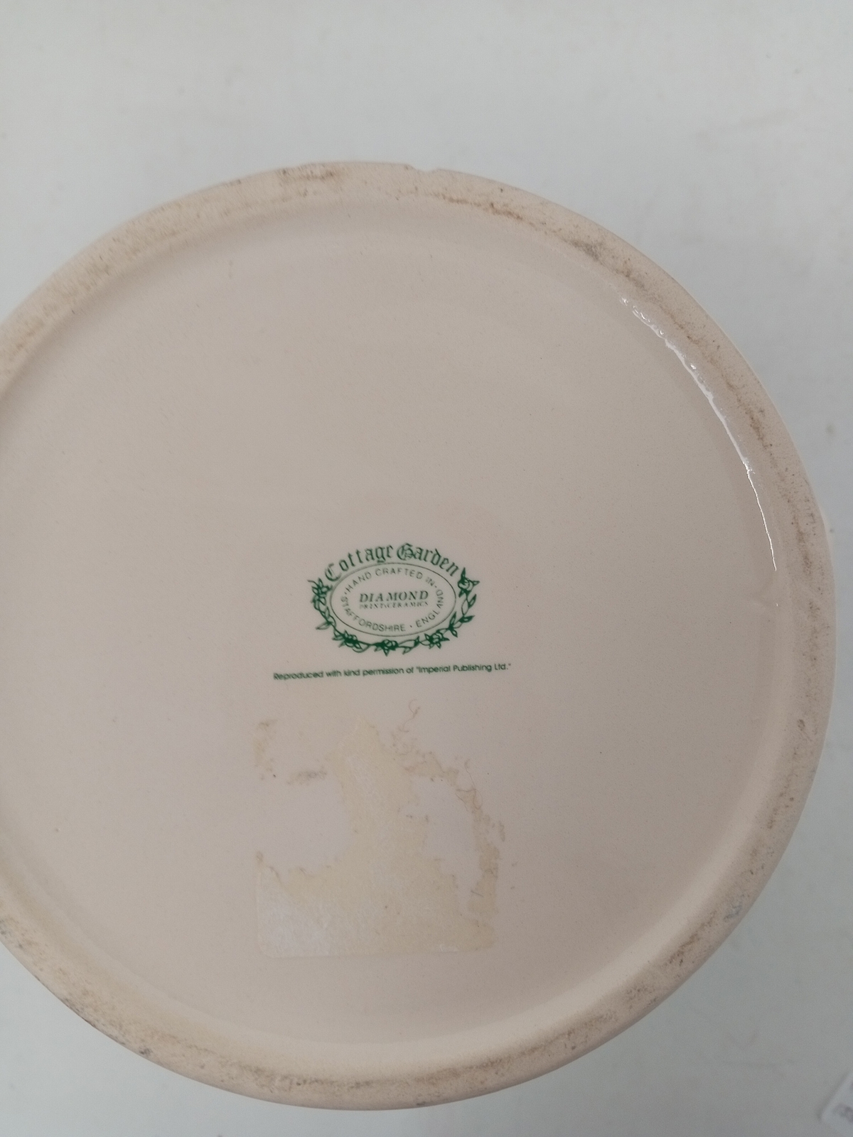 Vintage Cottage Garden Staffordshire Large Jug Water Pitcher