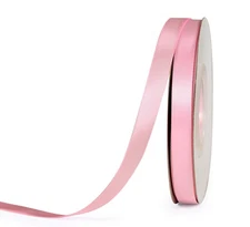 Pink Double Face Satin Ribbon 3/8 Inch 25 Yards Thin Baby Pink Ribbon for Gif...