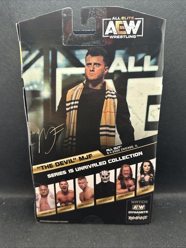 All ELITE AEW Wrestling Unrivaled Serie 15 "Il Diavolo" MJF 1 di 5000 CHASE NUOVO - Foto 4 di 7