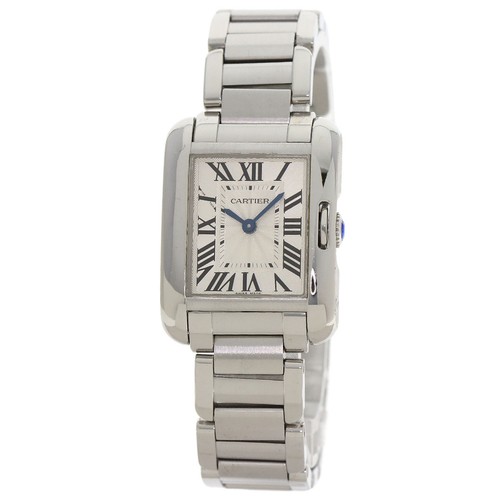CARTIER Tank Anglaise SM Watches W5310022 Stainless Steel/Stainless Steel Ladies