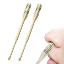 2-in-1 Nasal Hair Cutter, 2025 New Double-Sided Nose Hair Trimmer with Ear Pi...