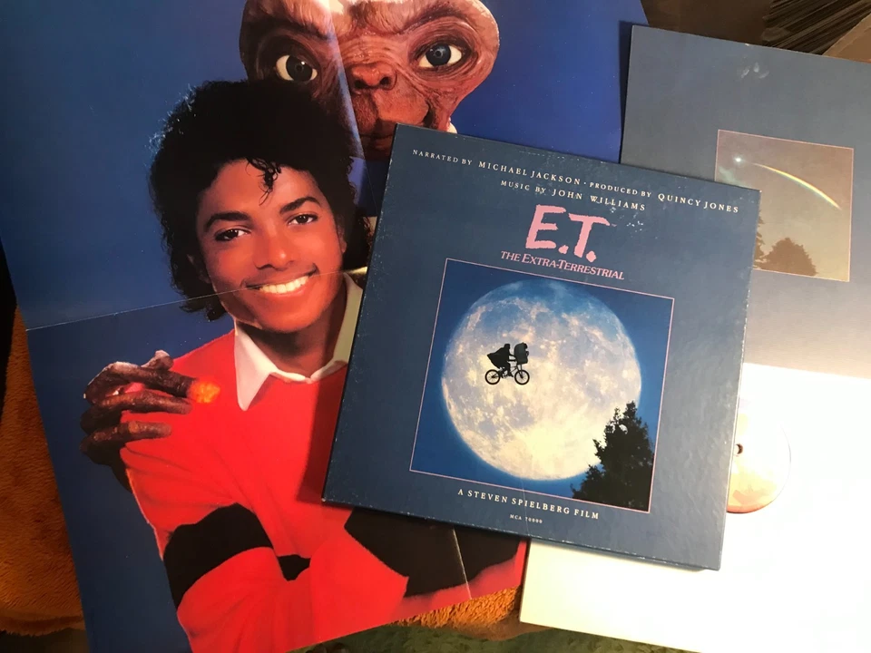 Michael Jackson E.T. 1982 Vinyl LP Record Box Set w/Book & POSTER mca70000 rare! - Image 3 of 4