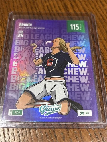 Brandi Bo Jackson Battle Arena 2025 NSCC Promo BLC-9 Ground Ball Grape Chastain