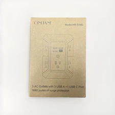 USB Wall Charger, Surge Protector, QINLIANF 5 Outlet Extender with 4 USB Char...