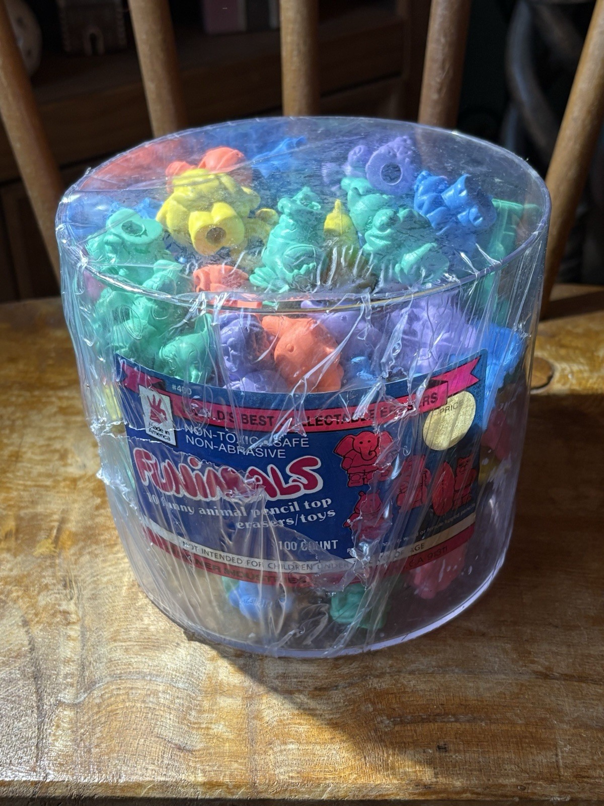 1980s Vintage Boxed Funimals Erasers / Rubbers - Set Of 100 #1