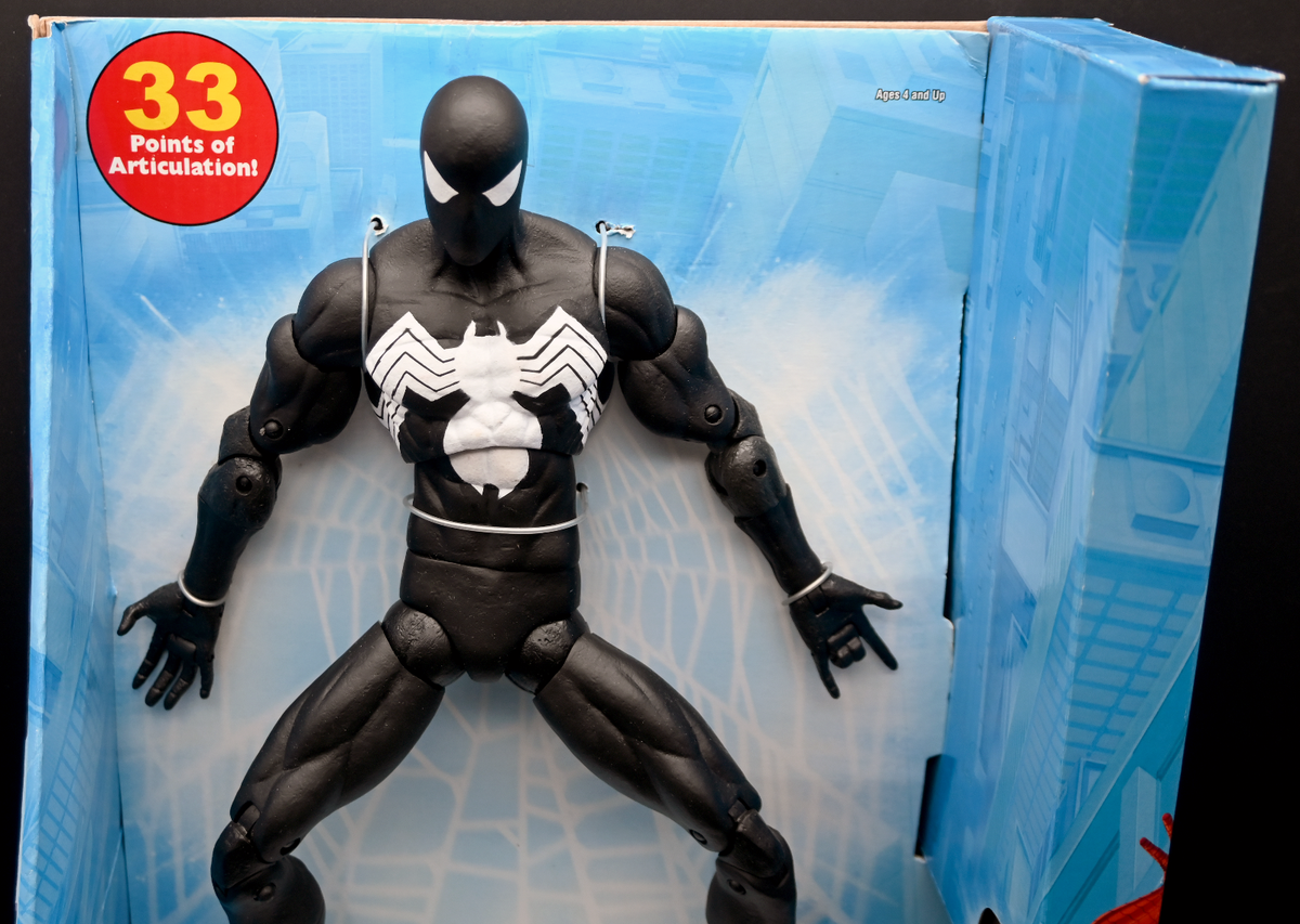 2006 Marvel Amazing Spider-Man Black Suit Spider-Man 12” Figure