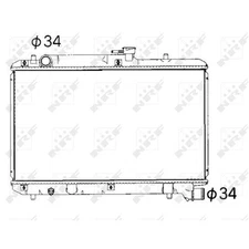 NRF 53351 RADIATOR WATER COOLER ENGINE COOLING 1770063G20 NEW