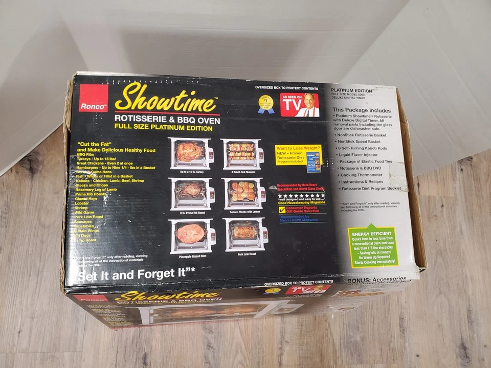 Ronco Showtime Rotisserie & BBQ Oven 5000 Platinum Edition NEW OPEN BOX - Image 2 of 4