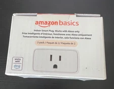Amazon Basics Smart Plugs, Works with Alexa Only, 2.4 Ghz Wi-Fi No Hub Needed