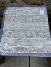 2 Pottery Barn Reeve Textured Striped Pillow Covers/ 20x20 Made In India - New