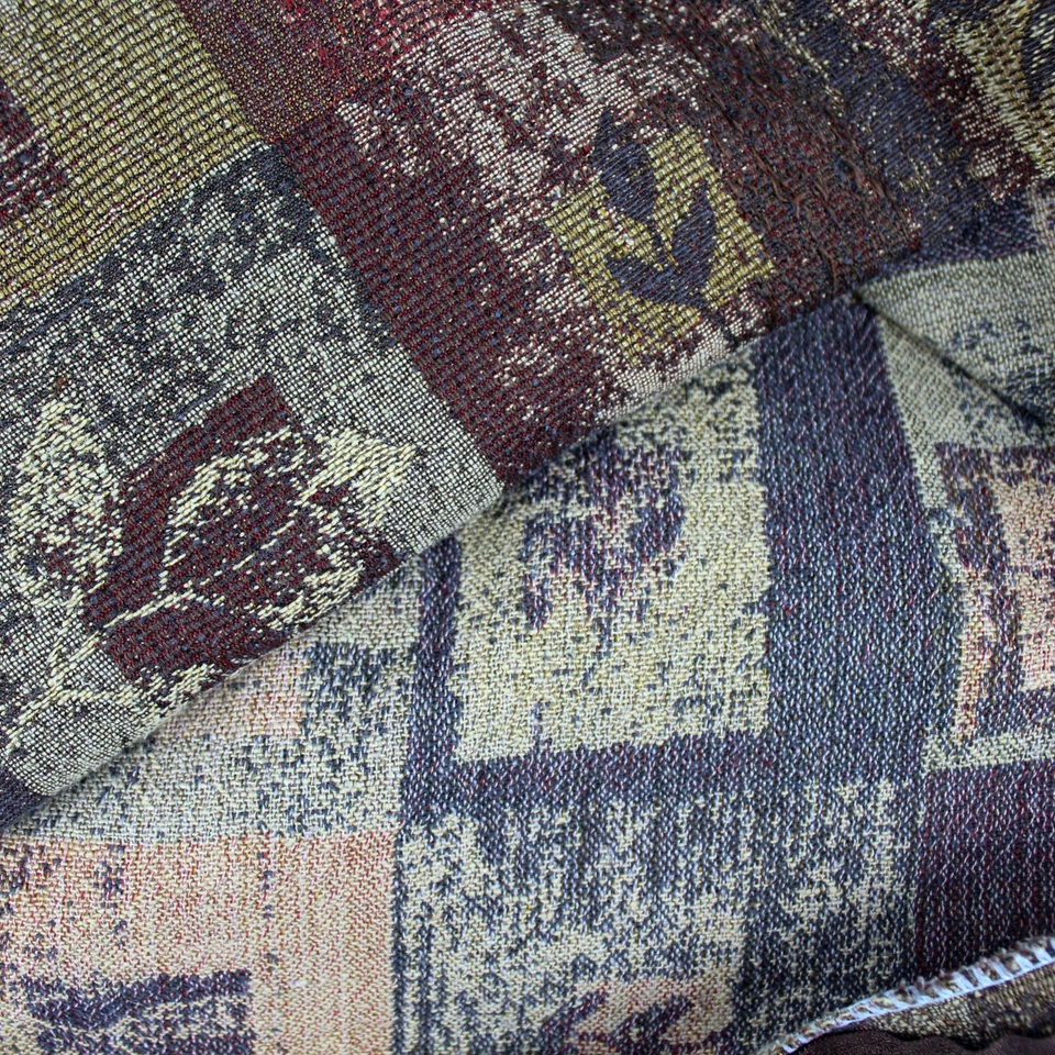 Sis Covers Red and Brown Leaf Pattern Twin Sized Duvet Cover - Image 4 of 4