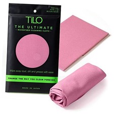 TILO Microfiber Cleaning Cloth 19x13 Inch Ultra-Absorbent, Streak-Free, Pink