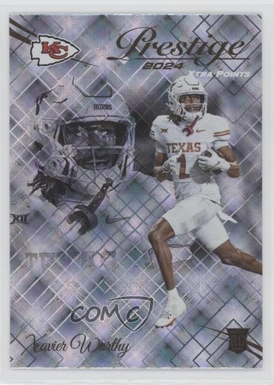 2024 Panini Prestige Xtra Points Diamond Xavier Worthy #330 Rookie RC Card