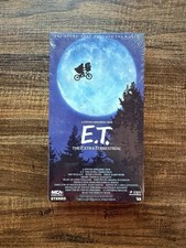E.T. The Extra Terrestrial VHS TAPE MCA Watermark 1982 Green Flap Factory Sealed