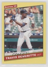 2020 Panini Donruss Retro 1986 Variations Yellow Travis Demeritte #250 0ju0