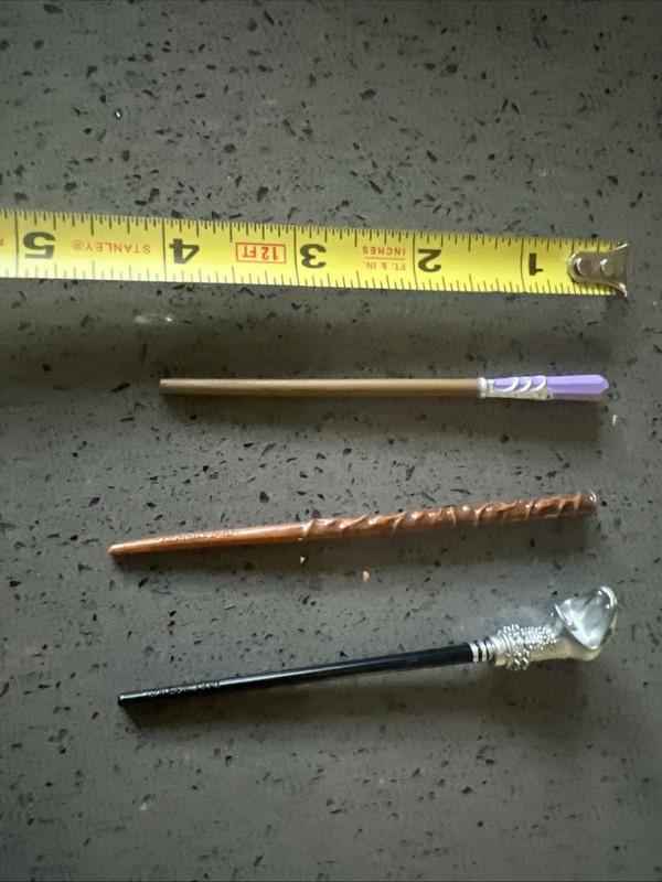 Set Of 3 Harry Potter Wands 4 Inch Play Mystical Fantasy