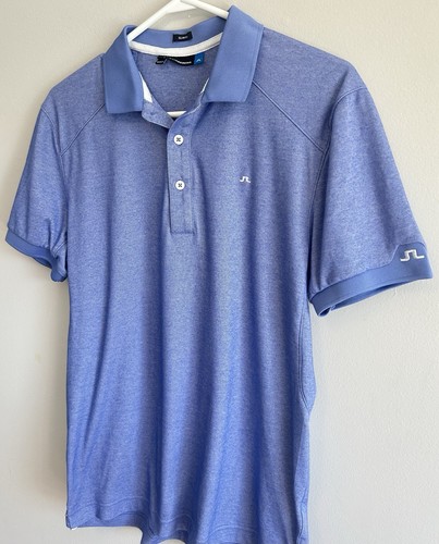 J. Lindeberg Men’s Purple/Blue Athletic Golf Polo Shirt Size S Slim Fit Like New - Picture 3 of 7