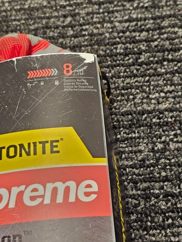 Supreme X Kryptonite 1010 Integrated Chain Lock SS21 Reflective Box 3 KEY - Picture 3 of 11