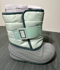 Cat and Jack Girl's Boots Winter Snow Thermolite Waterproof Green Size 5