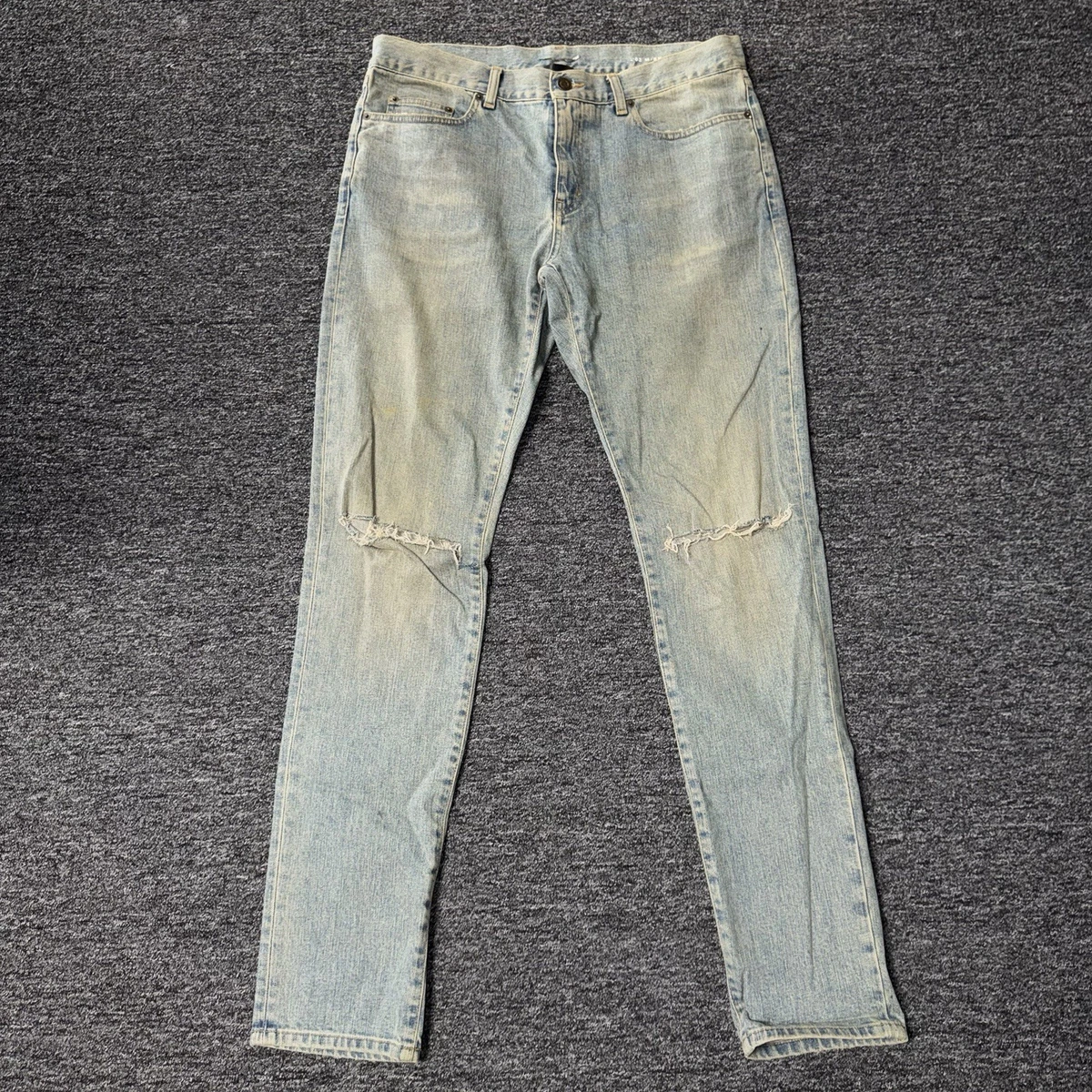 Saint Laurent Blue Slim Jeans for Men for sale | eBay