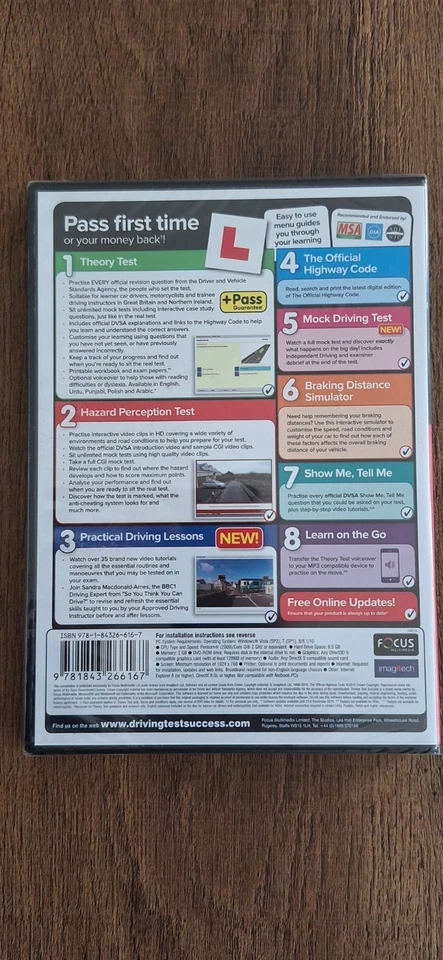 Pc Dvd Rom Driving Test Pass Guarantee 2016 Edition New Sealed - Image 2 of 2
