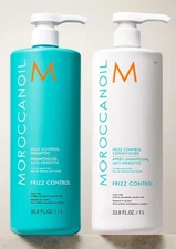 Moroccan Oil Frizz Control Shampoo & Conditioner Duo Set 33.8 oz/1 liter each