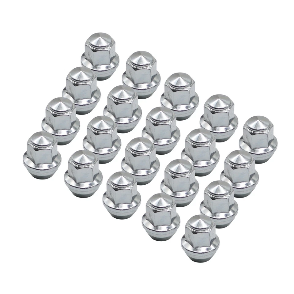 20Pcs 14x1.5 Chrome Lug Nuts ACPZ1012M/D for 2015-23 Ford Edge Mustang Foto 3 de 4