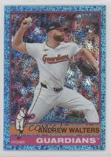 2025 Topps Heritage Chrome Light Blue Sparkle Refractor Andrew Walters #484 15t1