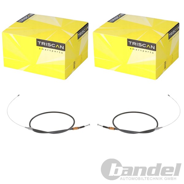 2X Triscan Handbremsseil Hinten Beidseitig Passend FüR Seat Cordoba Ibiza Skoda-image
