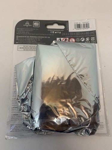Anagram Balloons (Letter D) Foil Mylar Balloon 34” Silver - Picture 4 of 4