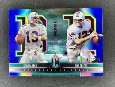 2024 Topps Signature Class - Paramount Pairings Indigo #PP-11 Griese/Marino /175